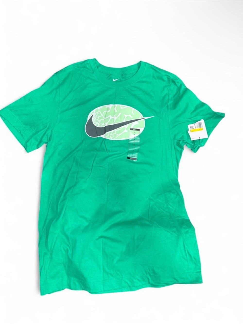 Nike Men’s Green SW Futura Tee 12 Mo Swoosh SP2 - Brand New